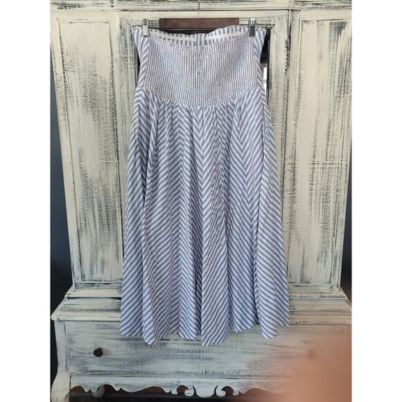 Anthropologie Maeve Strapless A-Line Dress - New Large - Picture 7 of 7